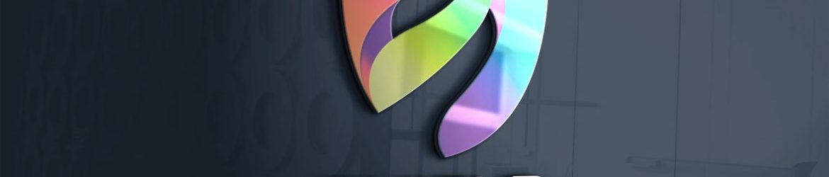 Abstract Colorful Shield Logo Design