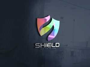 Abstract Colorful Shield Logo Design