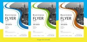 Abstract flyer design template