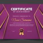 Abstract geometric certificate template