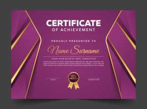Abstract geometric certificate template