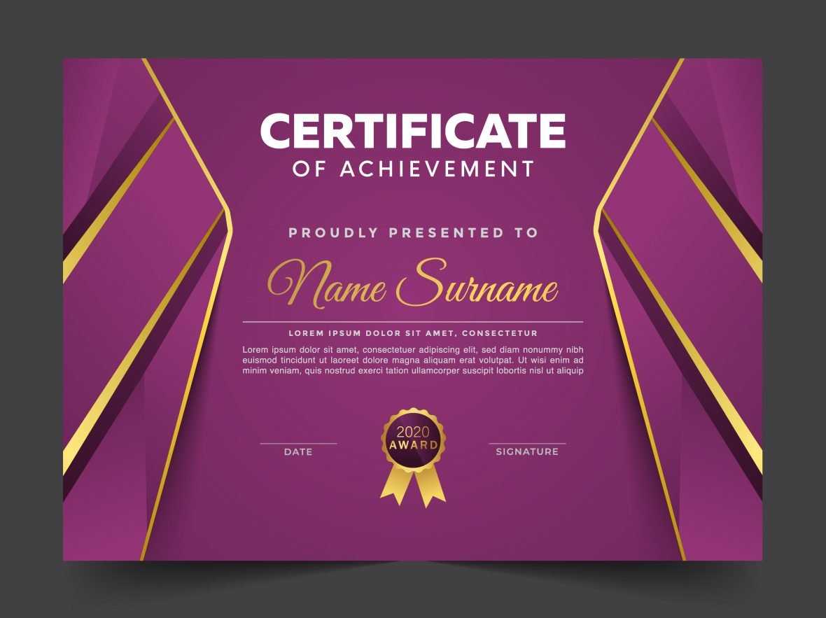 Abstract geometric certificate template