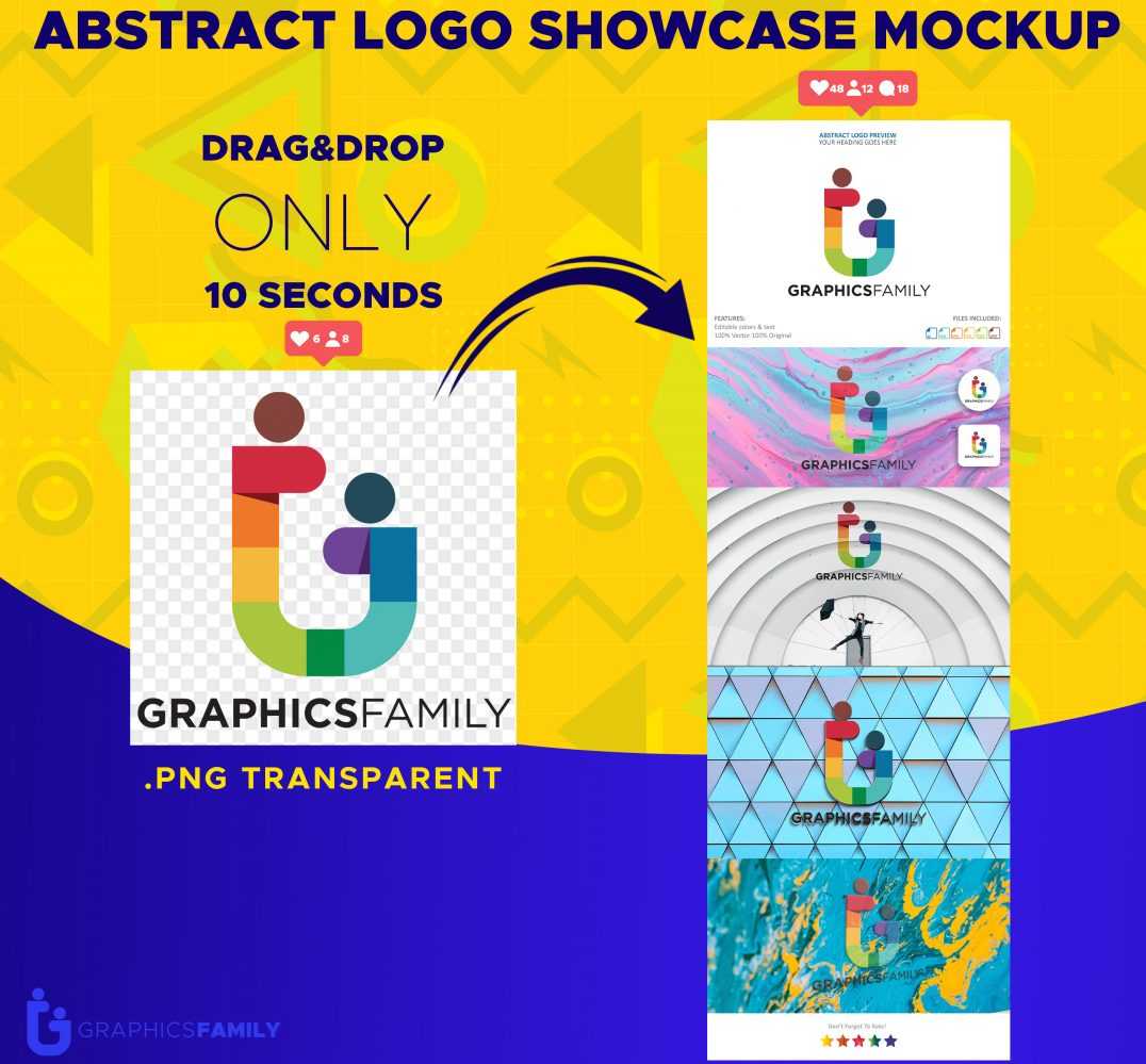 Abstract Logo Showcase Mockup