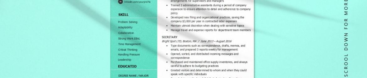 Abstract resume template Free Vector
