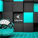 Abstract Room Logo Mockup