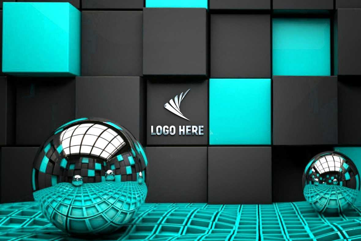 Abstract Room Logo Mockup