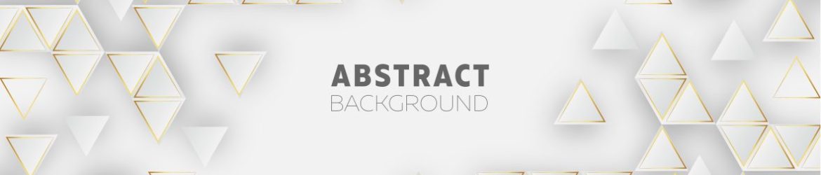 Abstract White Background with Golden Triangles