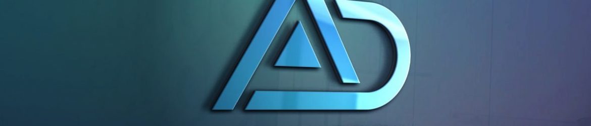 AD Letters Logo Template Design