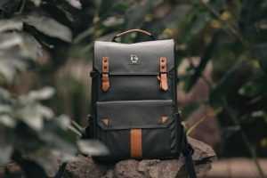 Adventure Bag Metal Logo Mockup