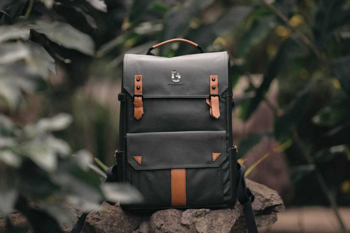 Adventure Bag Metal Logo Mockup