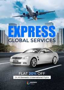 Airline Company Discount Flyer Design