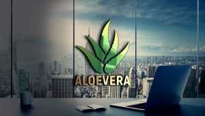 Aloevera Logo Design Free PSD
