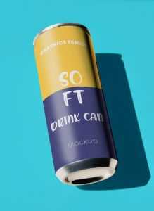 Aluminum Can Design Mockup