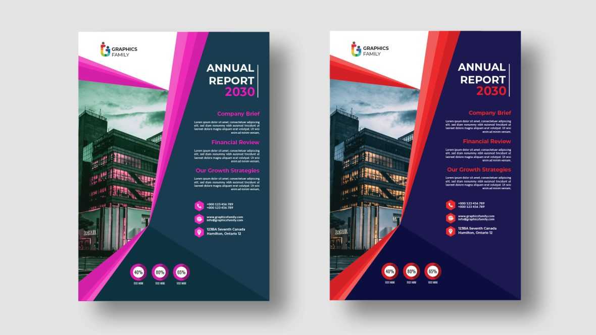 Annual Report Brochure Design Template