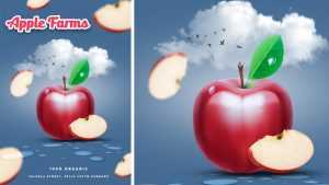 Apple Farm PSD Advertising Flyer Poster