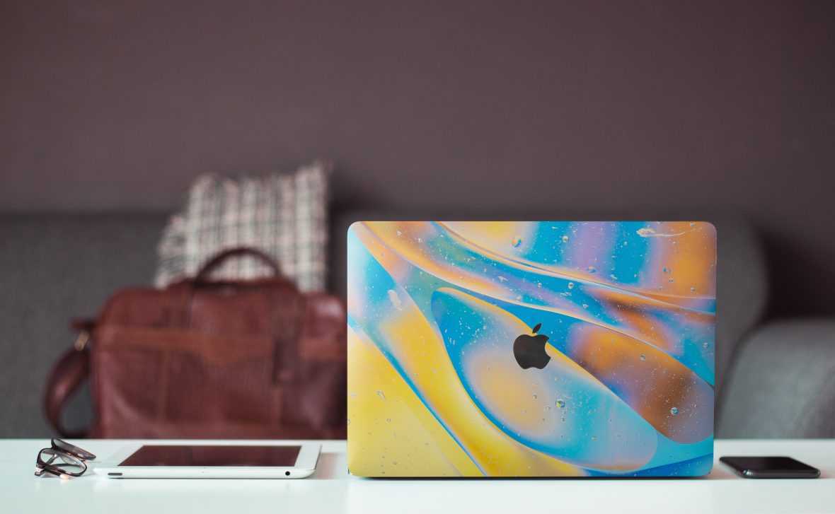 Apple Laptop Skin Design Mockup