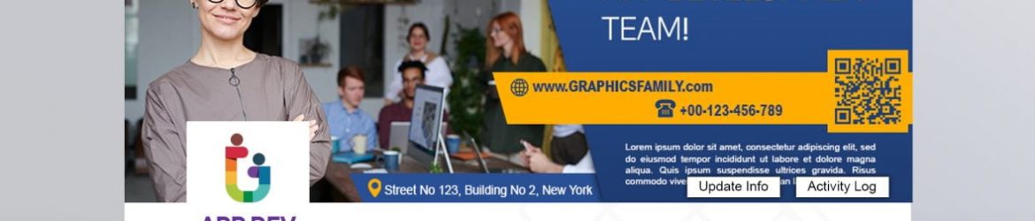 Application Developer PSD Facebook Cover Template