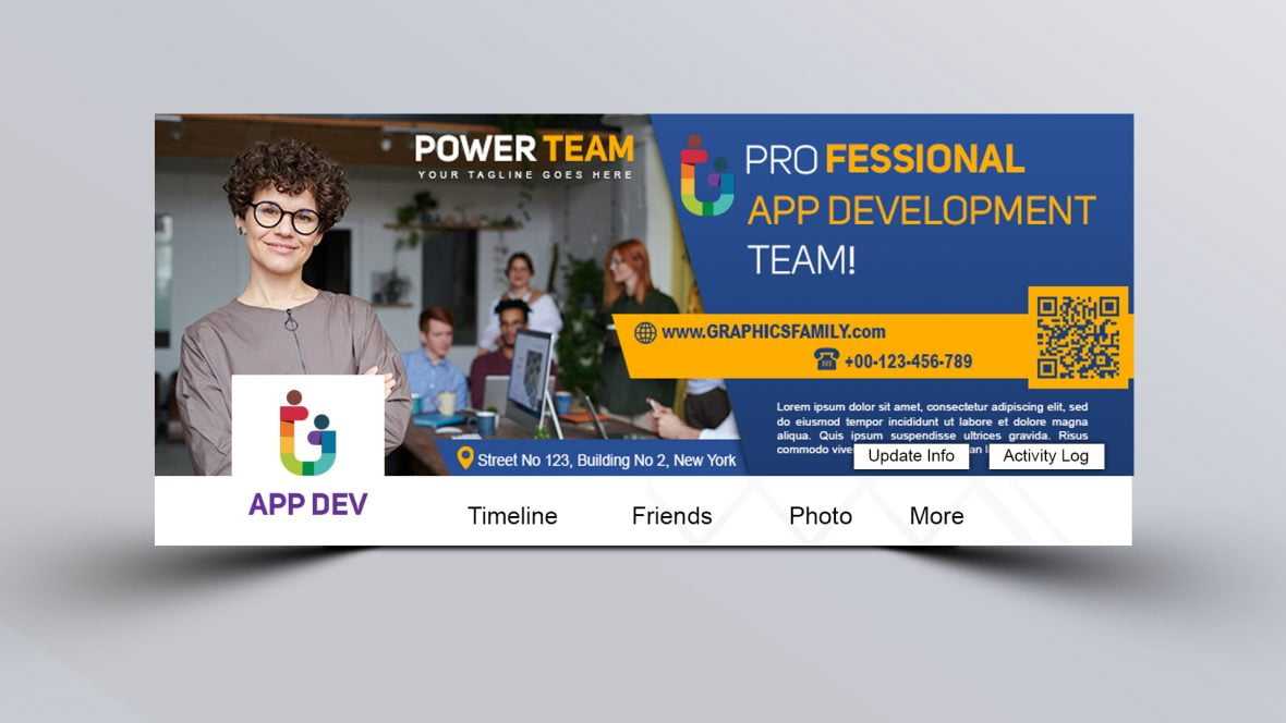 Application Developer PSD Facebook Cover Template