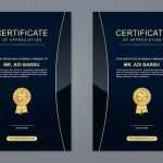 Appreciation Certificate Design Free PSD