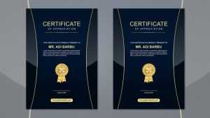 Appreciation Certificate Design Free PSD