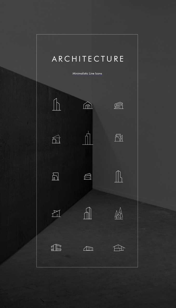 Architecture Free PSD Icon Pack
