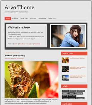 Arvo Theme Responsive