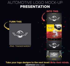 Automotive Logo Presentation Mockup