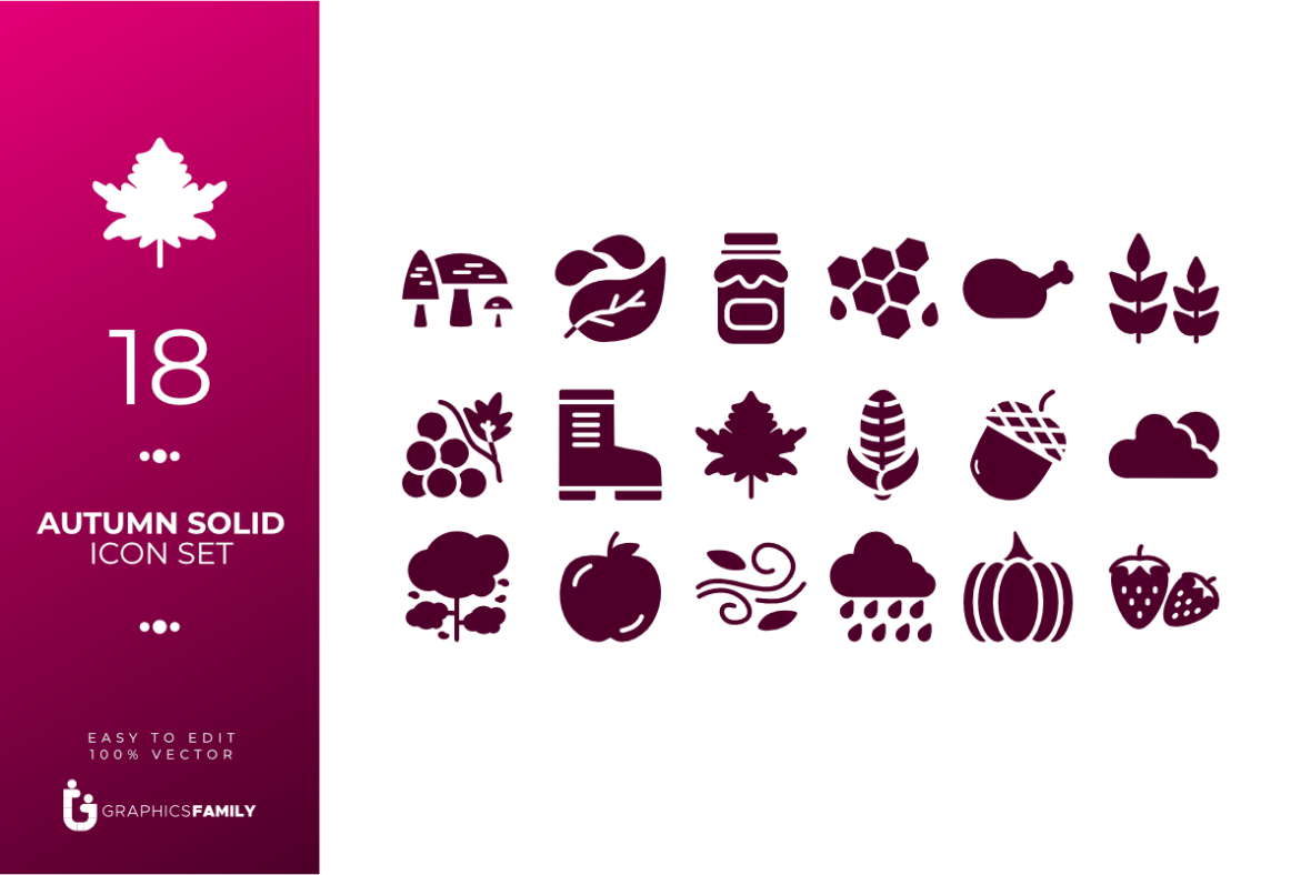 Autumn Solid Icon Pack