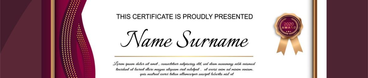 Award Certificate Template