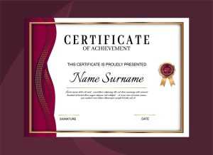Award Certificate Template