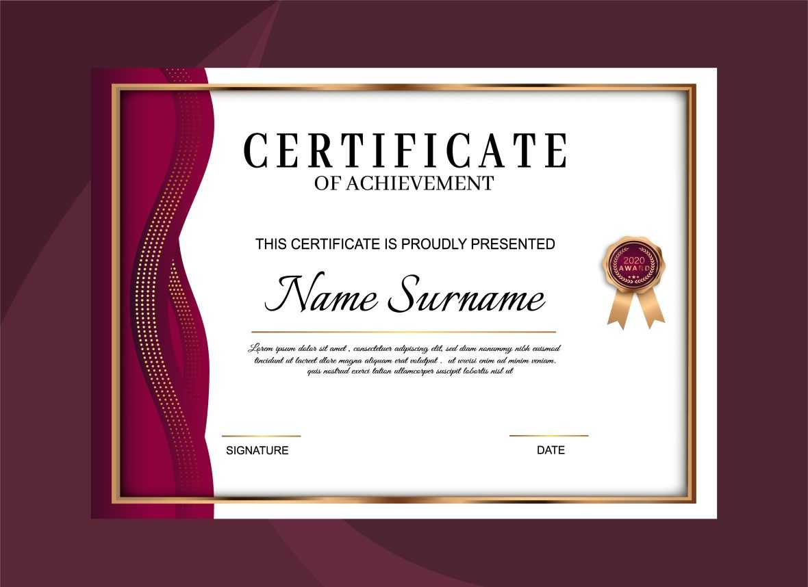 Award Certificate Template
