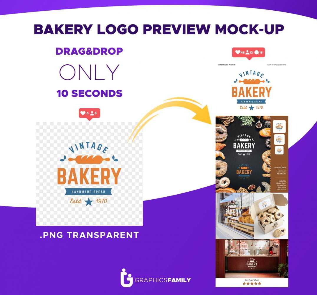 Bakery Logo Preview Mockup