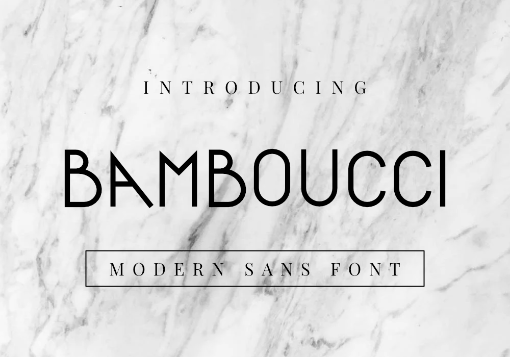 Bamboucci Font