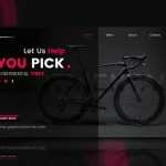 Banner for bicycle e-commerce website