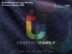 Basketball Jersey Logo Mockup Premium Quality PSD