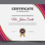 Beautiful certificate of achievement template