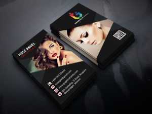 Beauty and Fashion Vertical Business Card Design
