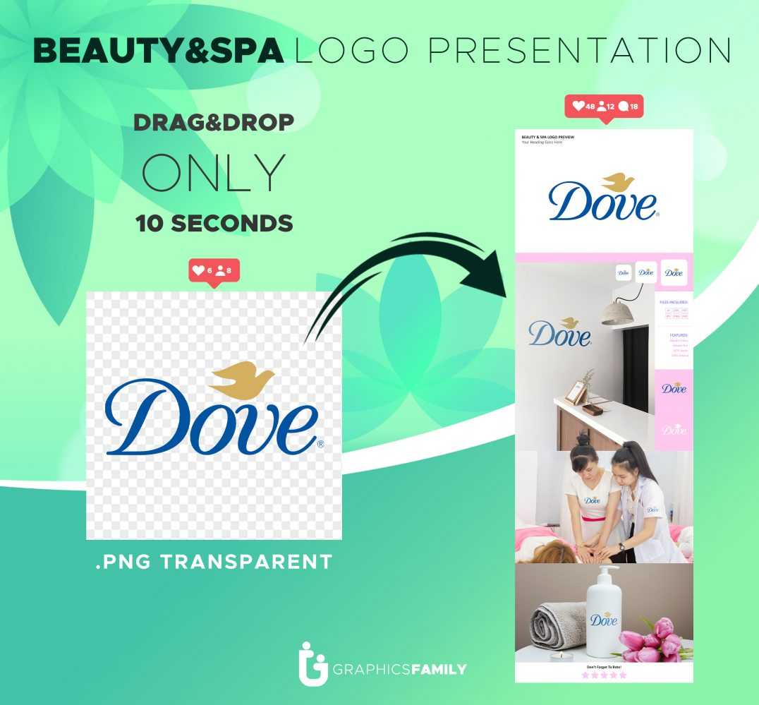 Beauty&Spa Logo Presentation Mockup