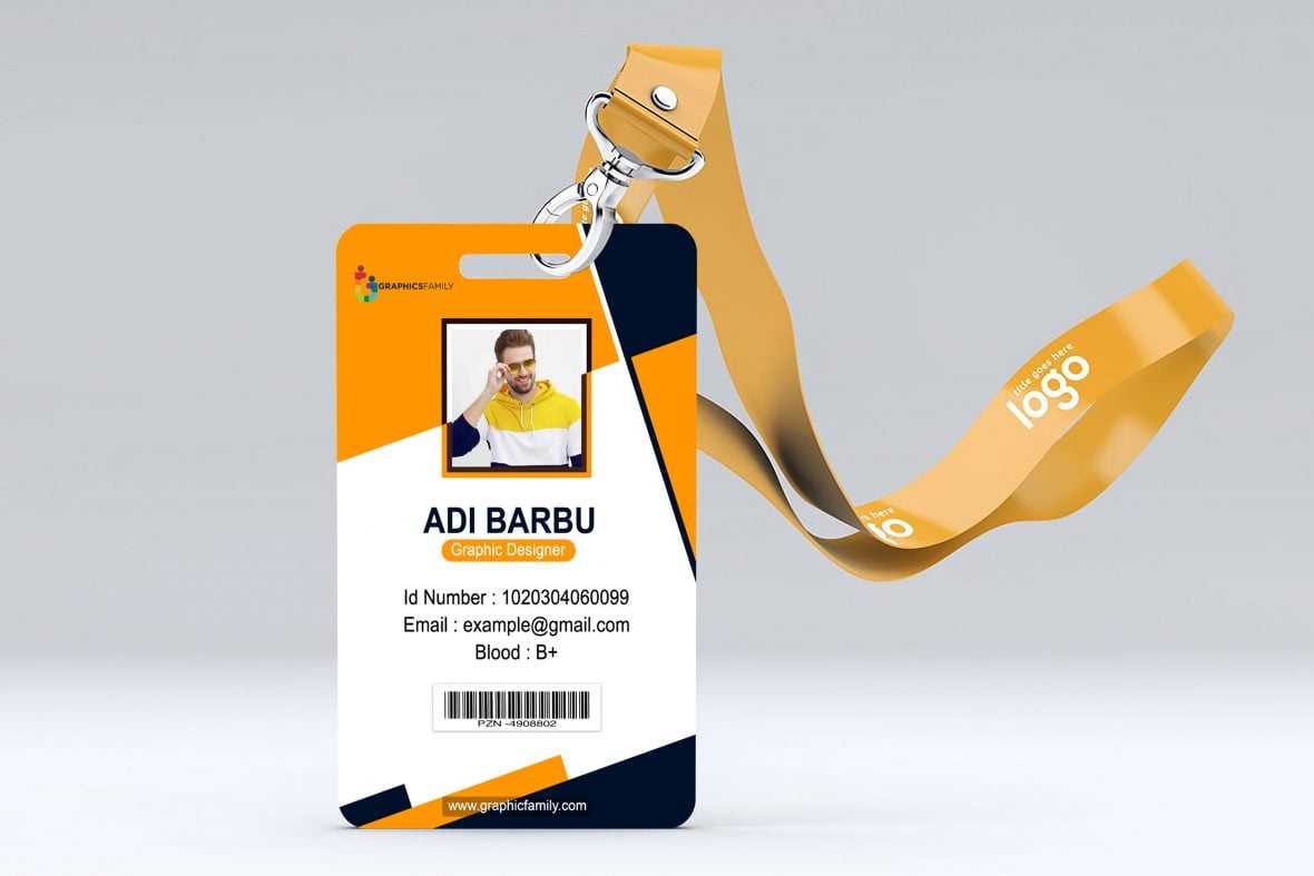 Best Employee Id Card Design Free PSD