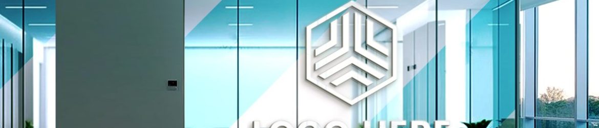 Best Free 3D Glass Window Logo Mockup