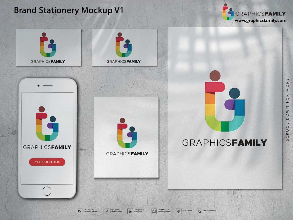 Best Free Brand Stationery Mockup PSD