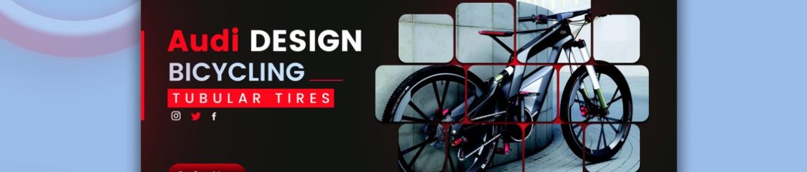 Bicycling website banner design