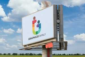 Big Outdoor Billboard Mockup