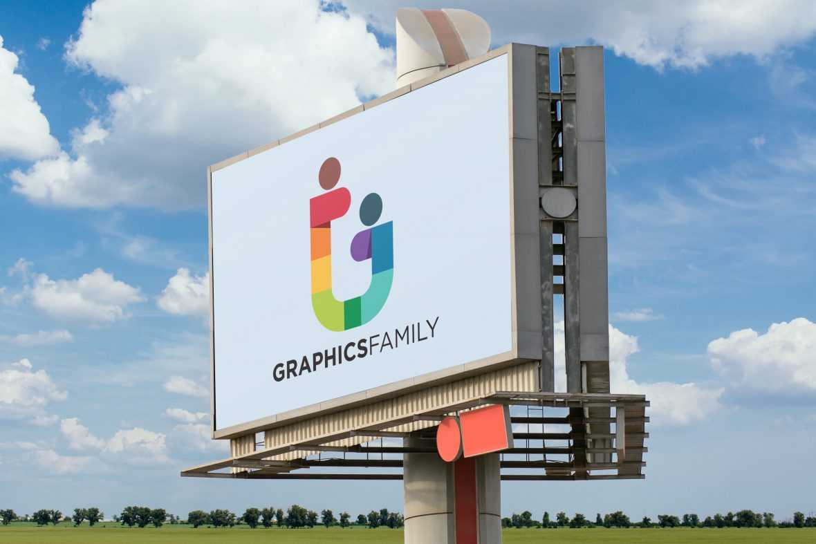 Big Outdoor Billboard Mockup
