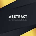 Black and Golden Futuristic Background Template