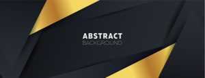 Black and Golden Futuristic Background Template