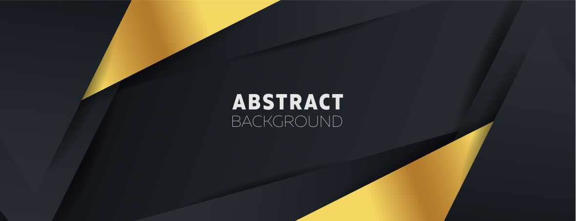 Black and Golden Futuristic Background Template