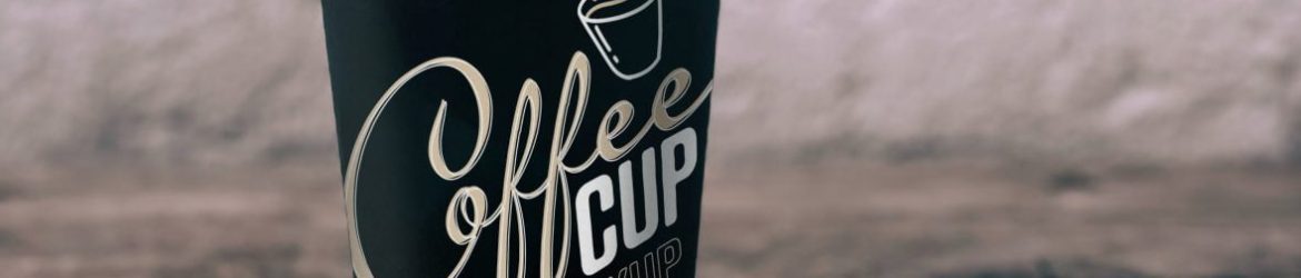 Black Cup Design Mockup