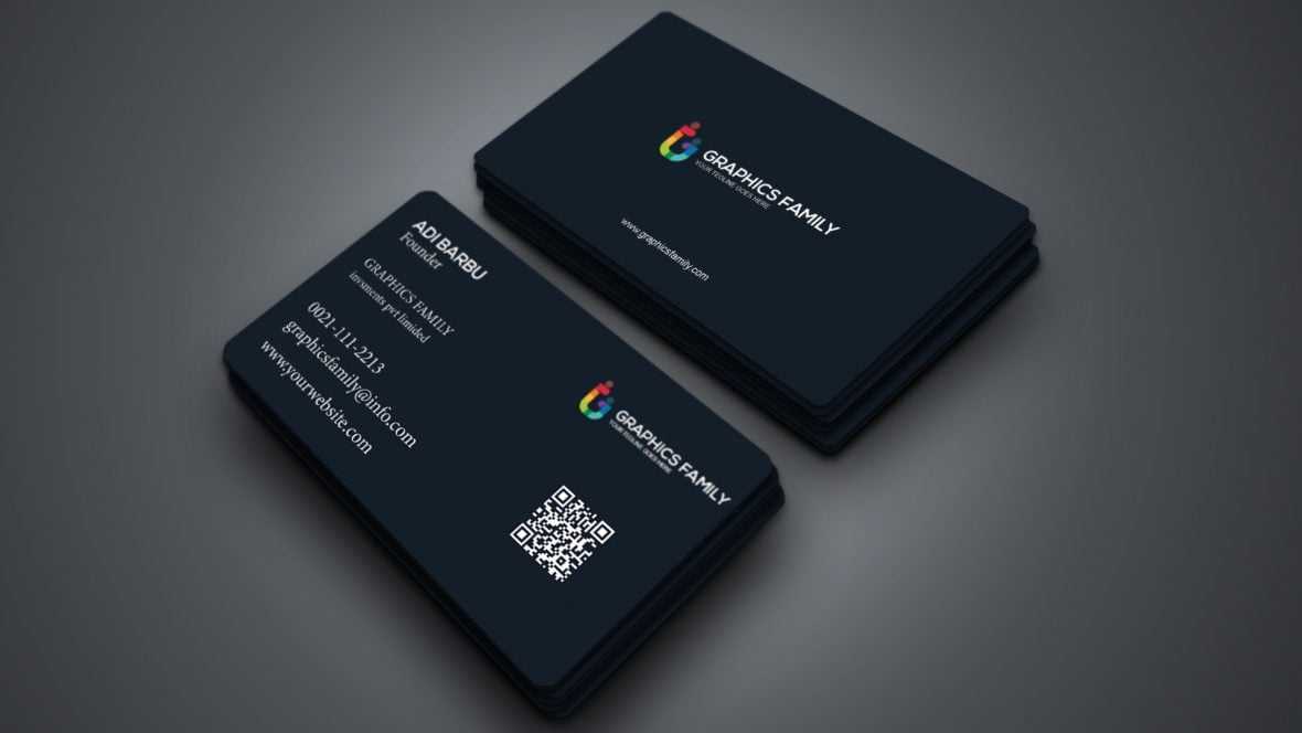 Black Elegant Business Card Template