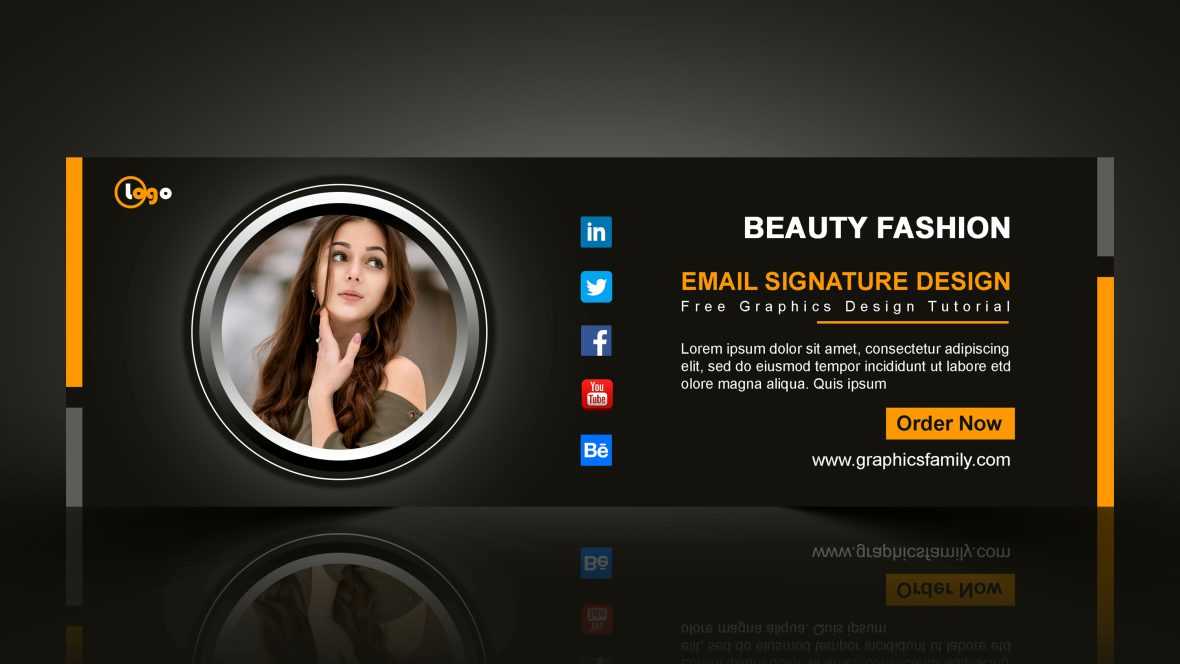 Black Email Signature Design